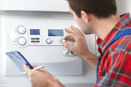 checking boiler